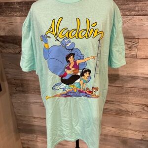 NWT Disney Aladdin Mint Green Short Sleeve Tee